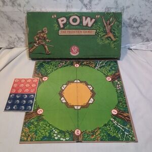 RARE Vintage 1955 Selchow & Righter "POW" The Frontier Game Great Graphics